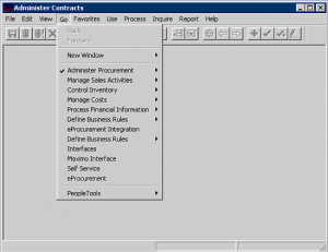 peoplesoft 7.0 application