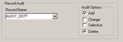 Audit Record Mapping