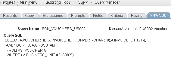 PS Query SQL text