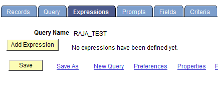 Add expressions in Query