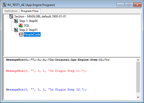 AE Definition View - Code Pane