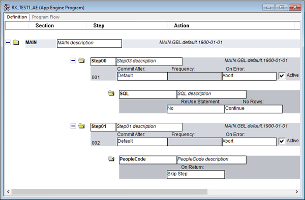 AE Definition View