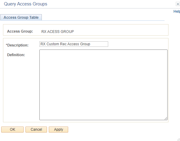 Query Access Group Properties