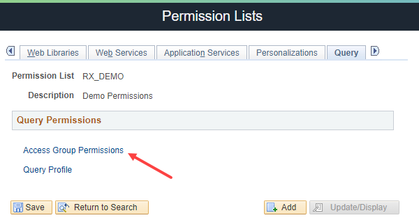 Access Group Permissions