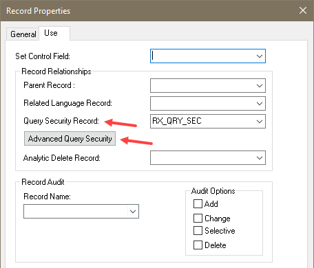 Advanced Query Security